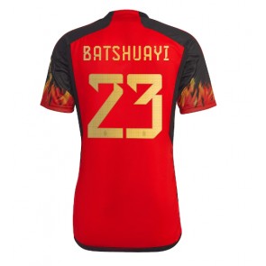 Belgia Michy Batshuayi #23 Koszulka Podstawowych MŚ 2022 Krótki Rękaw